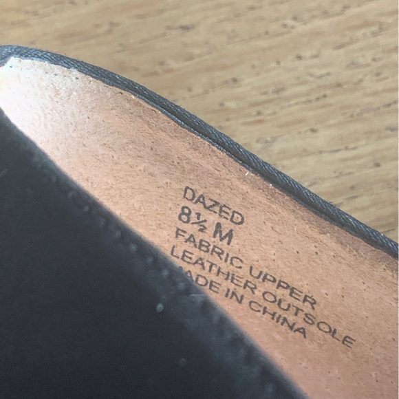 Steve Madden Dazed Black Pointy Heel Pumps Women's 8 1/2 Fabric Leather Prelov - Picture 8 of 8